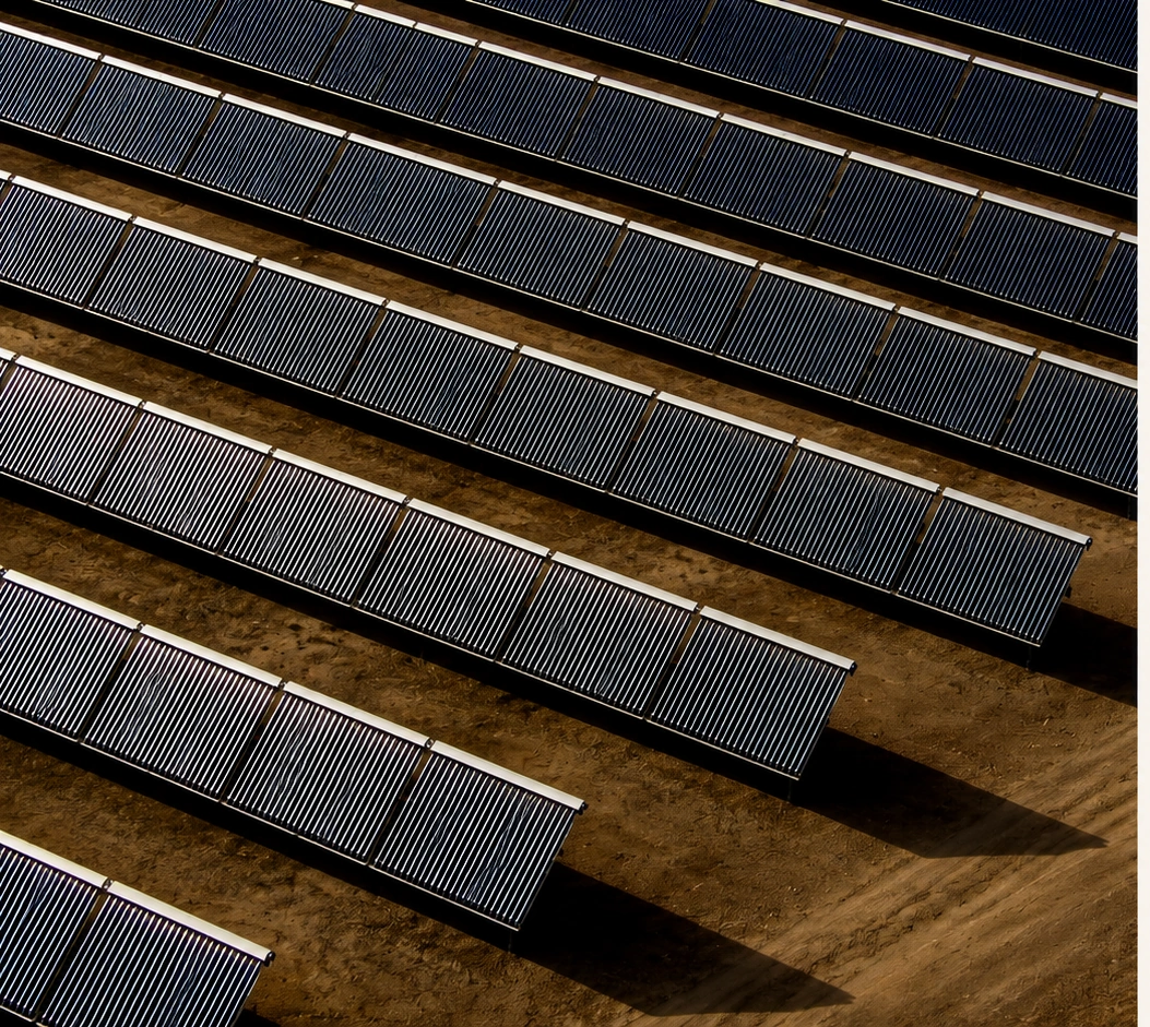 Water panels operating in an arid site